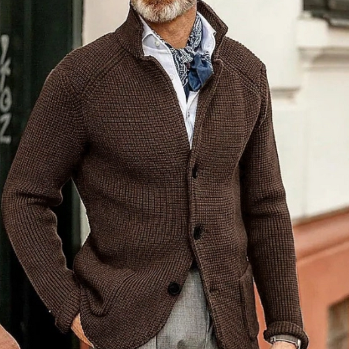 Men’s Cozy Knit Cardigan, Button Down