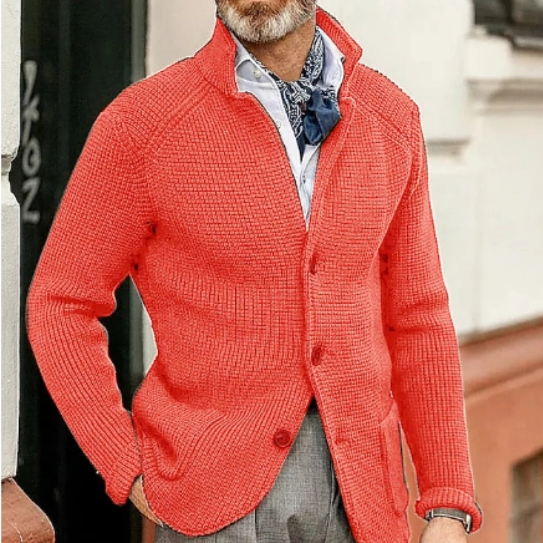 Men’s Cozy Knit Cardigan, Button Down