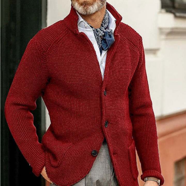 Men’s Cozy Knit Cardigan, Button Down