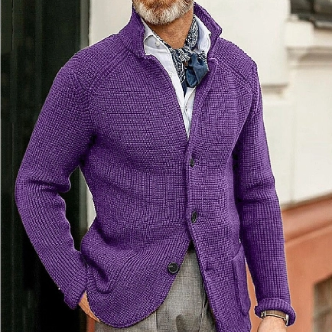 Men’s Cozy Knit Cardigan, Button Down