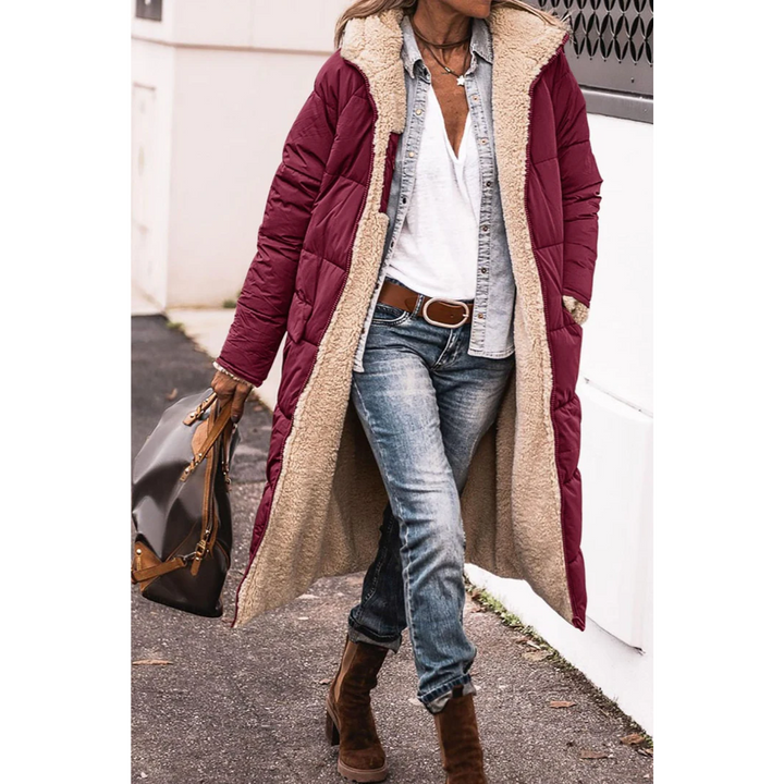 Manteau d'hiver long et stylé pour femme | Puffer