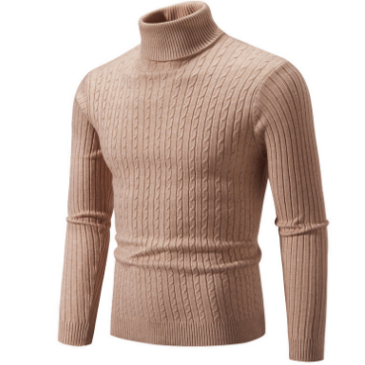 Men’s Winter Knit Turtleneck Sweater | Cozy Warmth