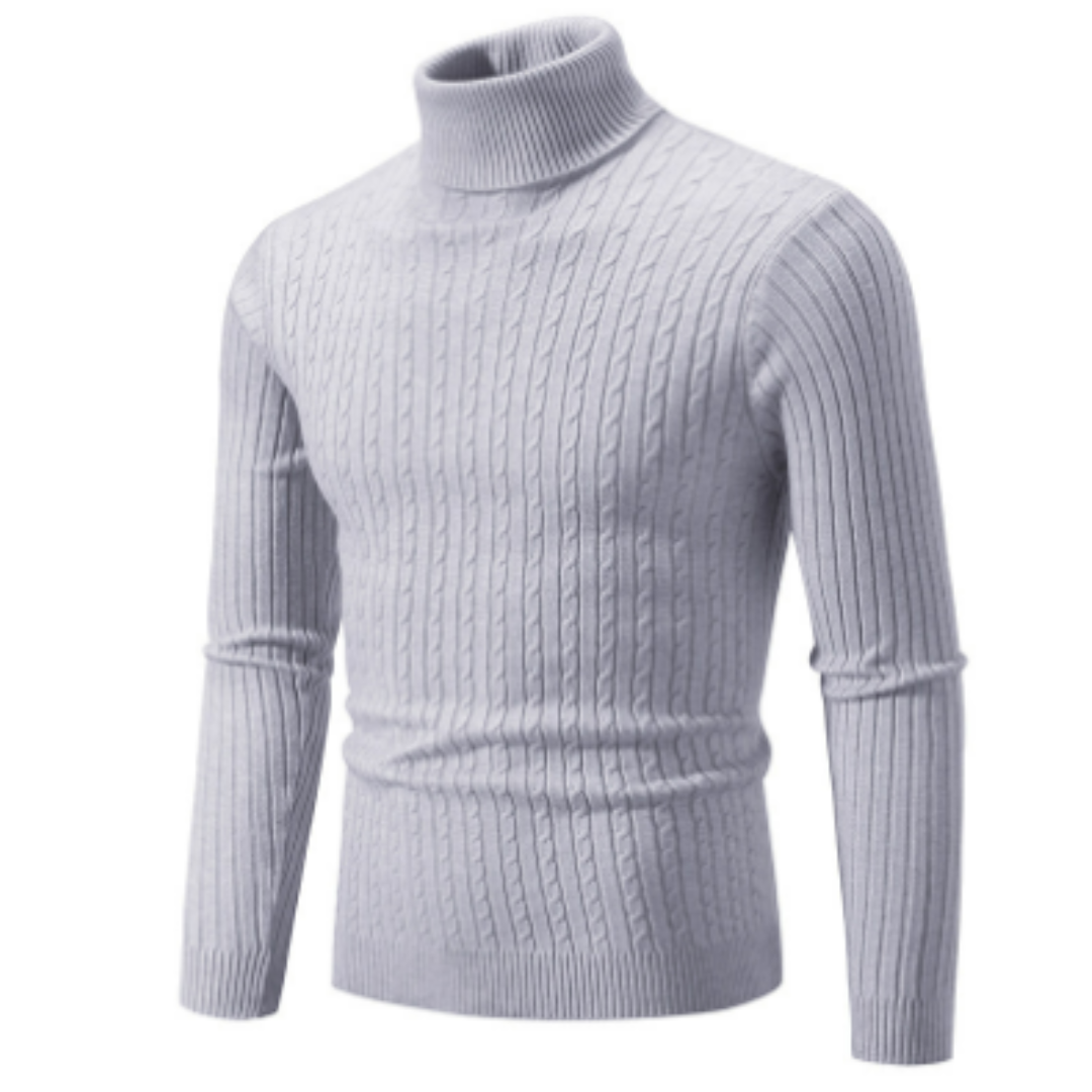 Men’s Winter Knit Turtleneck Sweater | Cozy Warmth