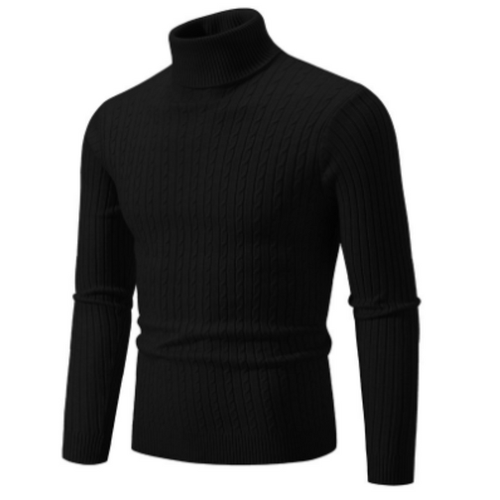 Men’s Winter Knit Turtleneck Sweater | Cozy Warmth