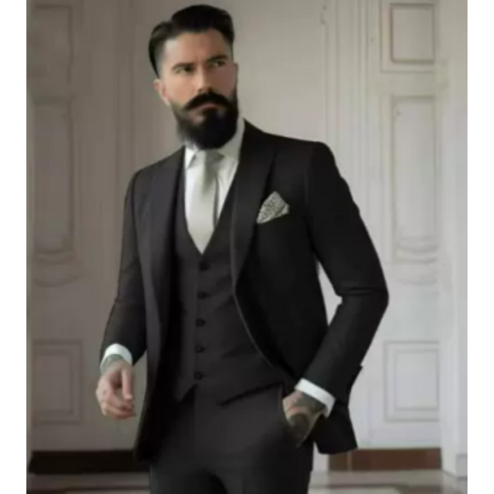 Men's Classic Single-Breasted Suit, Timeless Design