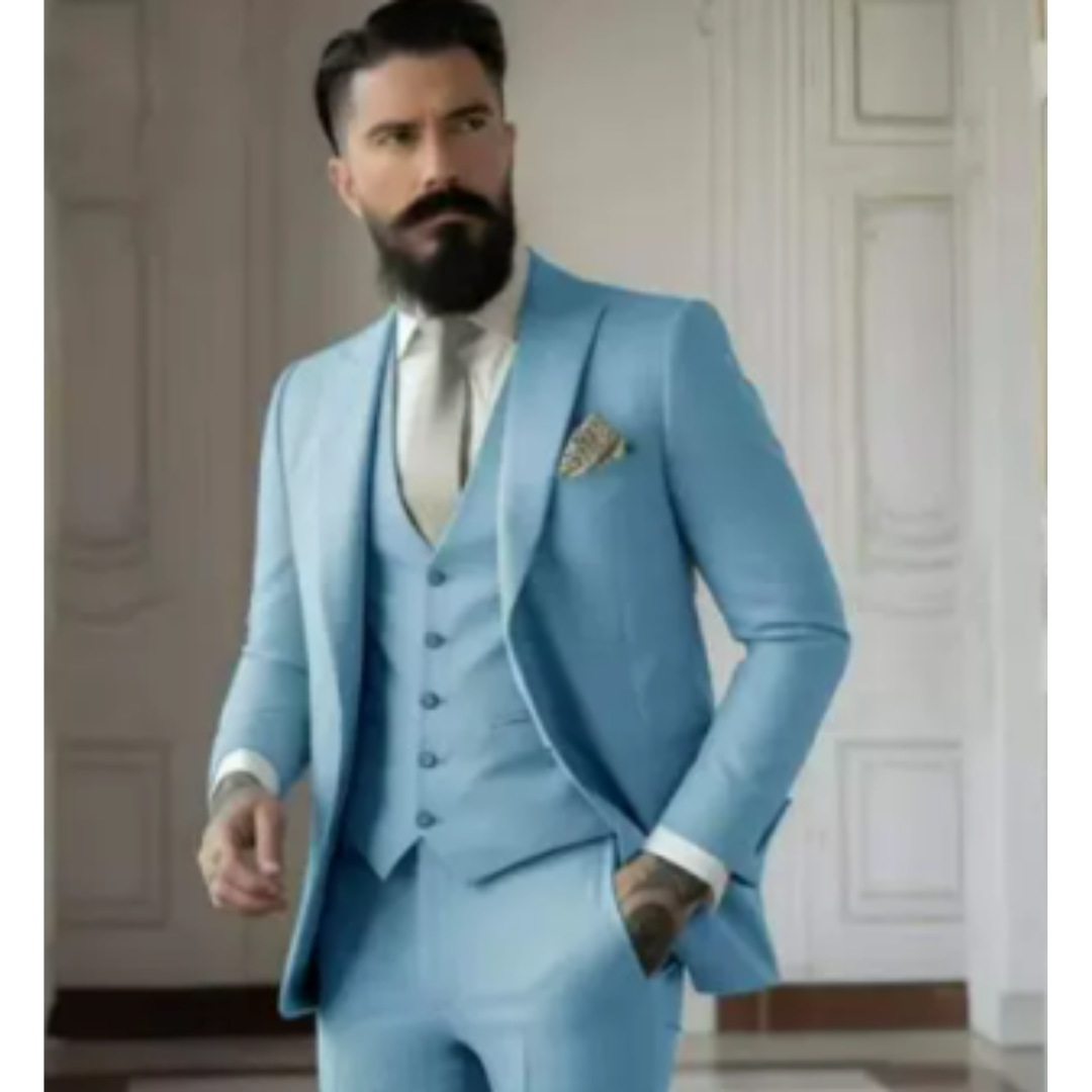 Men's Classic Single-Breasted Suit, Timeless Design