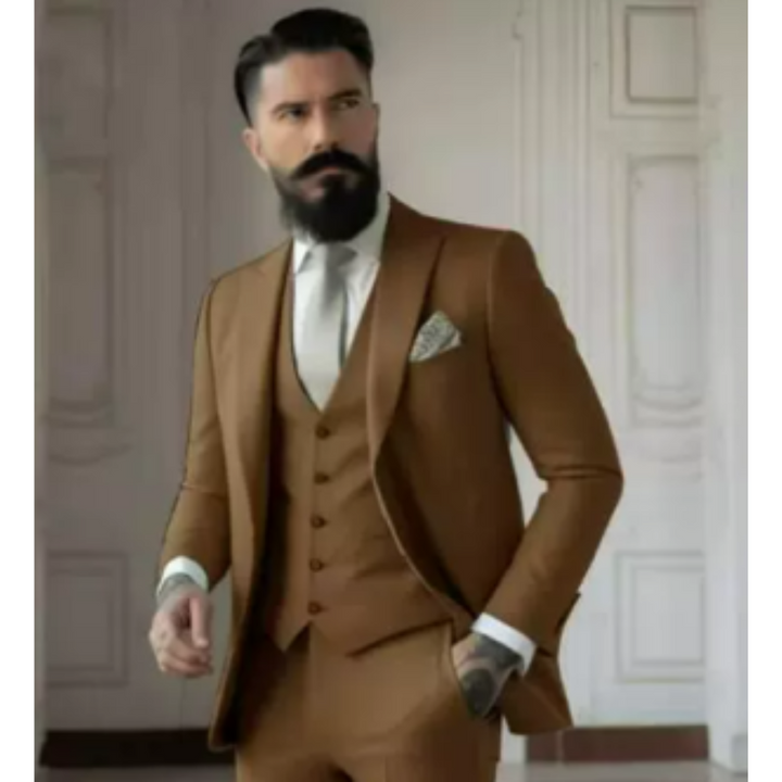 Men's Classic Single-Breasted Suit, Timeless Design