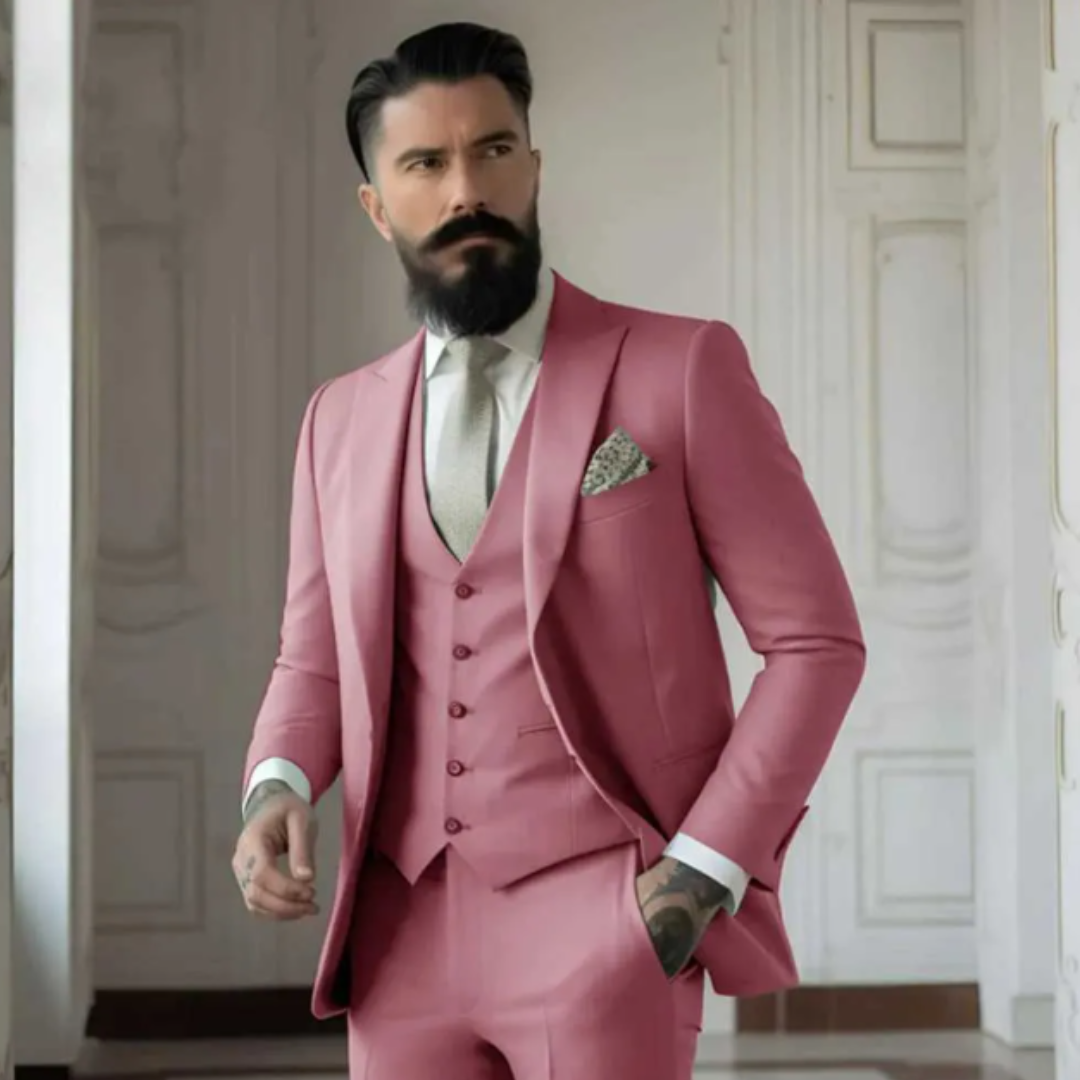 Men's Classic Single-Breasted Suit, Timeless Design