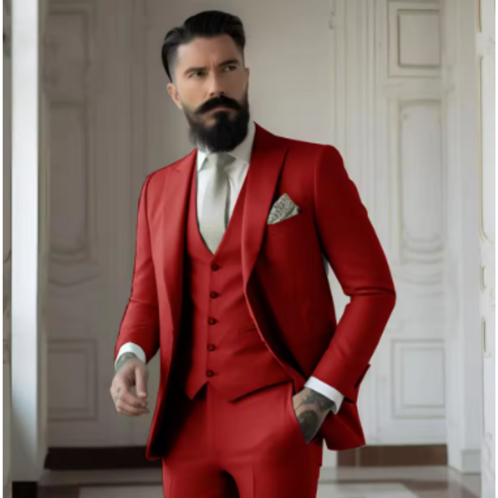 Men's Classic Single-Breasted Suit, Timeless Design