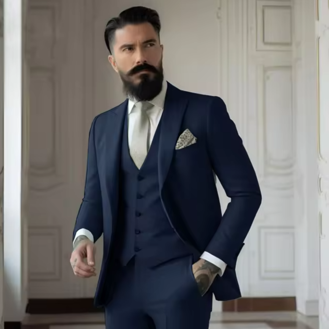 Men's Classic Single-Breasted Suit, Timeless Design