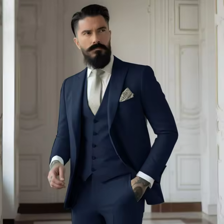 Men's Classic Single-Breasted Suit, Timeless Design