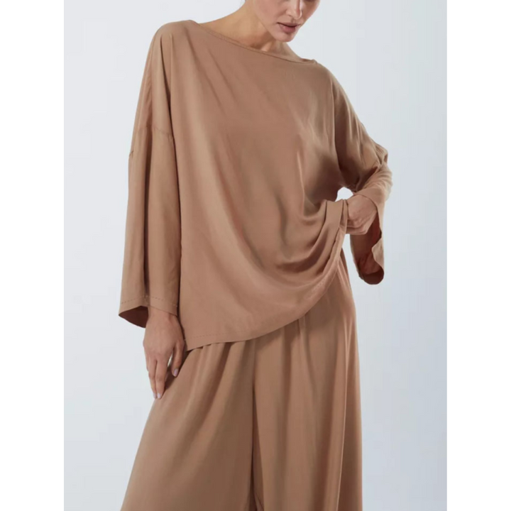 Ensemble pantalon et haut à manches longues décontracté pour femme | Confortable