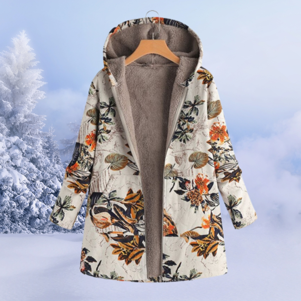 Women’s Floral Winter Jacket | Cozy