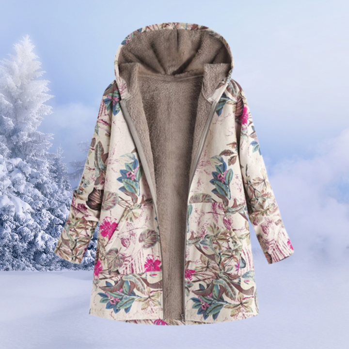 Women’s Floral Winter Jacket | Cozy