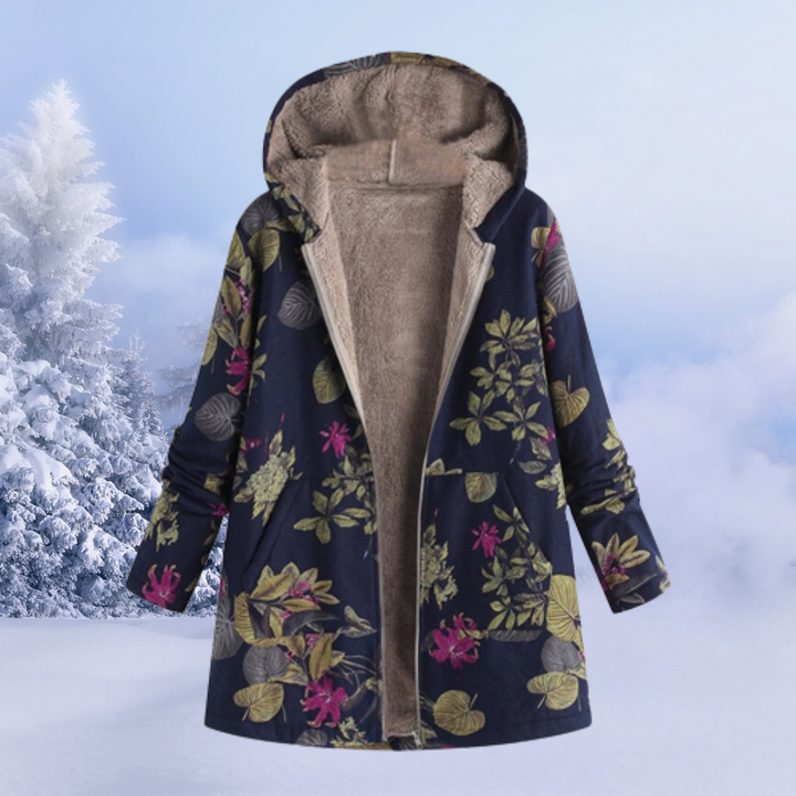 Women’s Floral Winter Jacket | Cozy