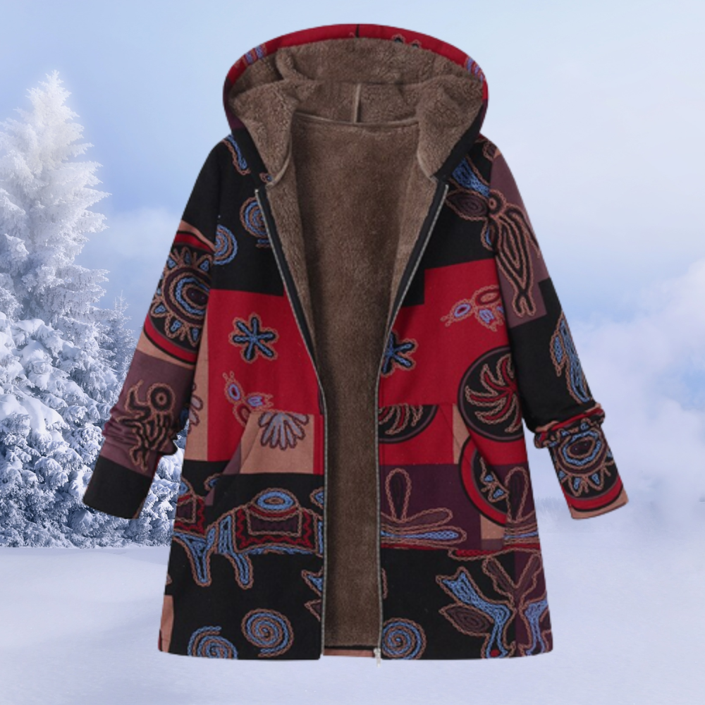 Women’s Floral Winter Jacket | Cozy