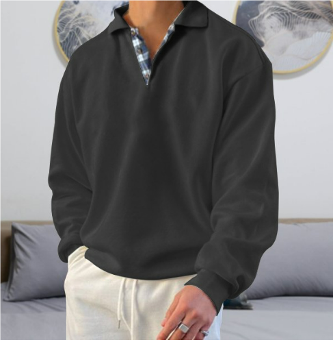 Men's Stylish Casual Sweater, Collared