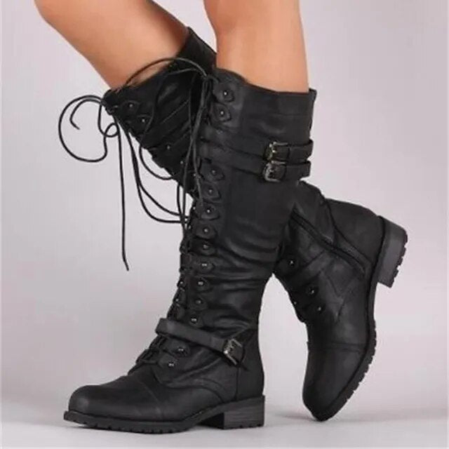 Women’s Stylish Lace-Up Boots | Casual Chic