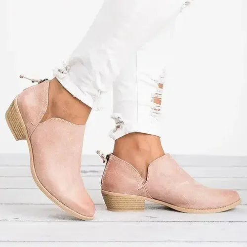 Women’s Stylish Slip-On Boots | Ankle-Height