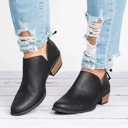 Women’s Stylish Slip-On Boots | Ankle-Height