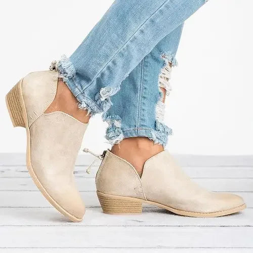 Women’s Stylish Slip-On Boots | Ankle-Height