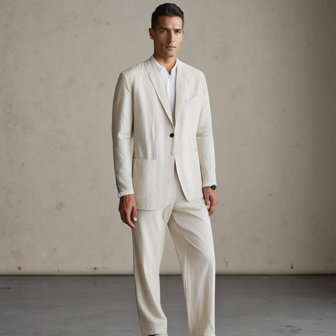 Classic Men's Wedding Suit, Light Fabric