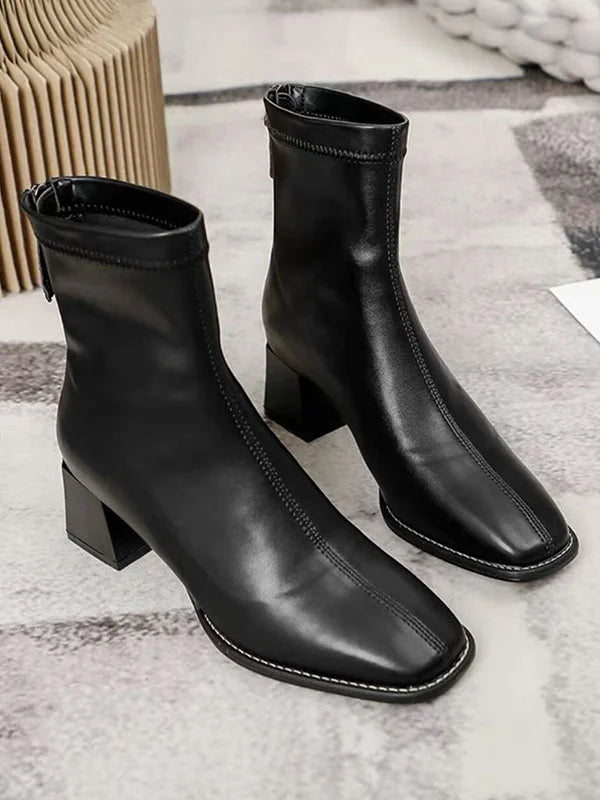 Bottines classiques à fermeture éclair pour femmes | Design élégant