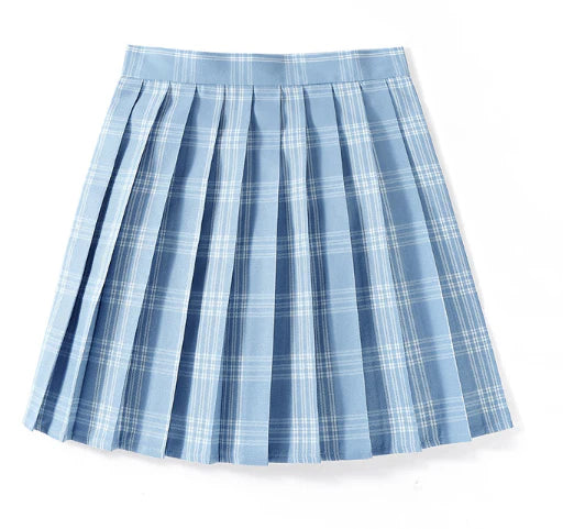 Plaid Mini Skirt for Women | Pleated
