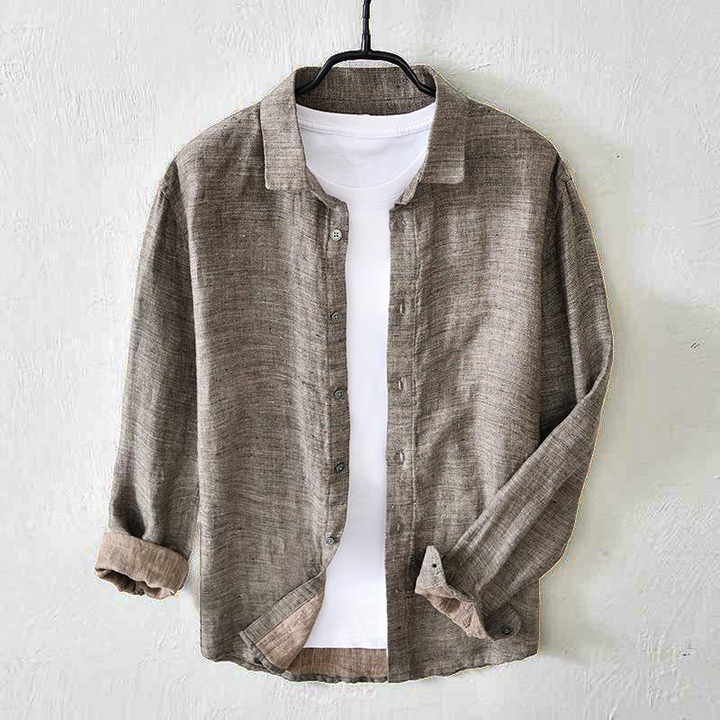 DAWSON VINTAGE 100% LINEN SHIRT Cairns Closet