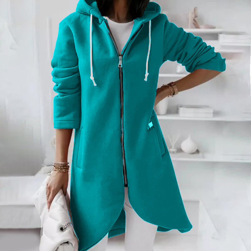 Women's Cozy Zippered Hoodie Jacket | Warm