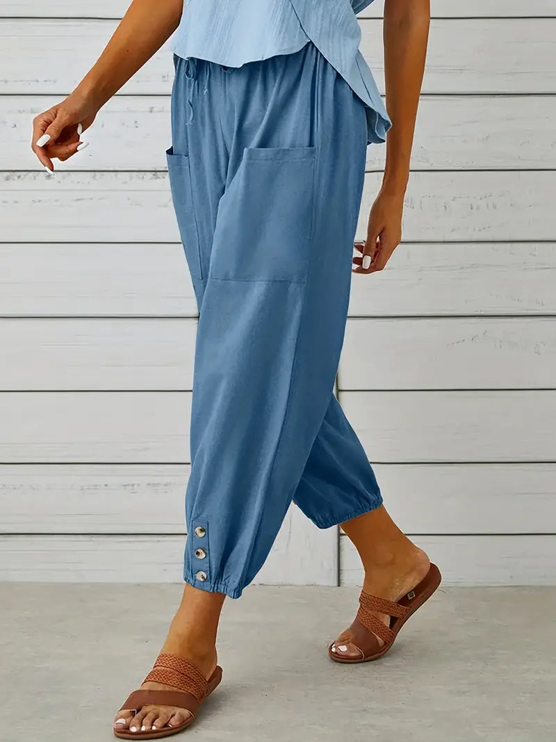 Shorts décontractés à cordon de serrage pour femmes | Été