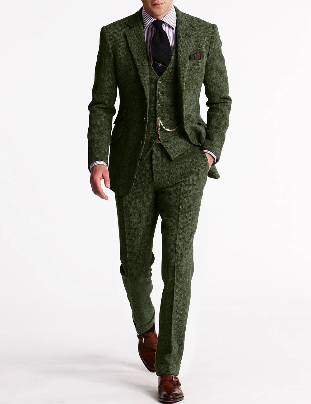 Classic Men's Wedding Suit, Three-Piece