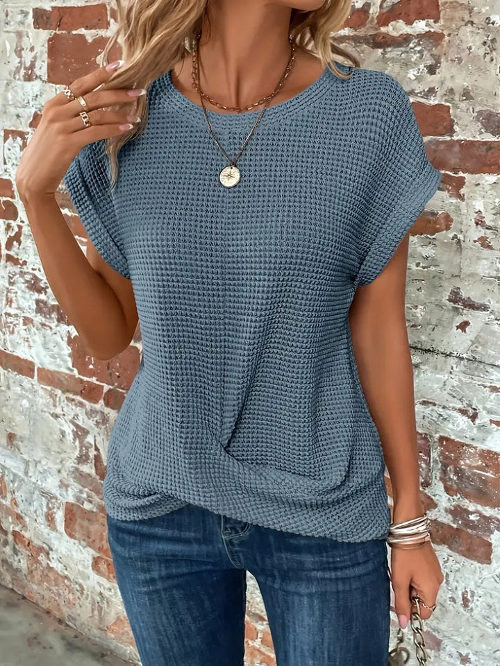 Alexa™ - Knitted Blouse With O-Neck