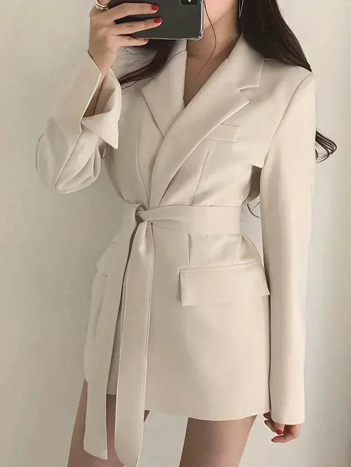 Chic Tailored Blazer Coat, Stylish