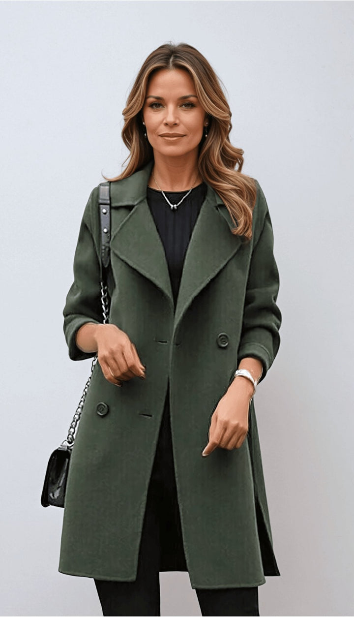 Women’s Classic Double-Breasted Coat | Elegant Style