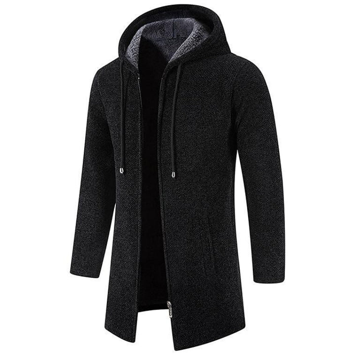 Ivan | Men's Mid-Length Wool Hooded Jacket Cairns Closet