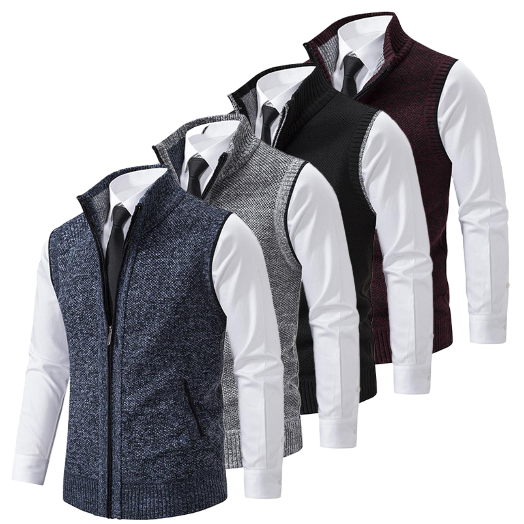 Men’s Sleek Zippered Vest | Sleeveless