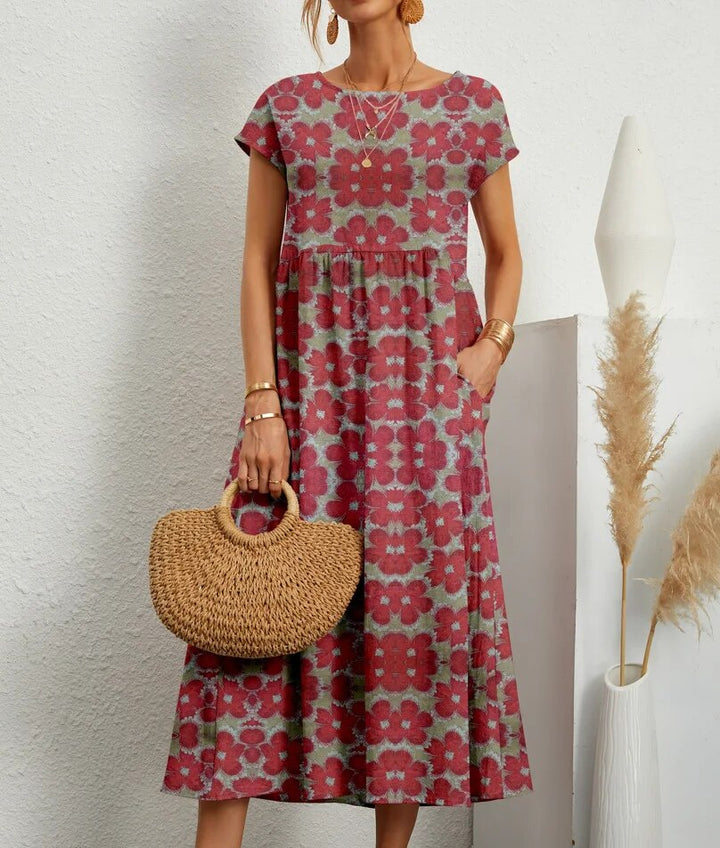 Sascha™ Ethereal Tummy Covering Floral Dress