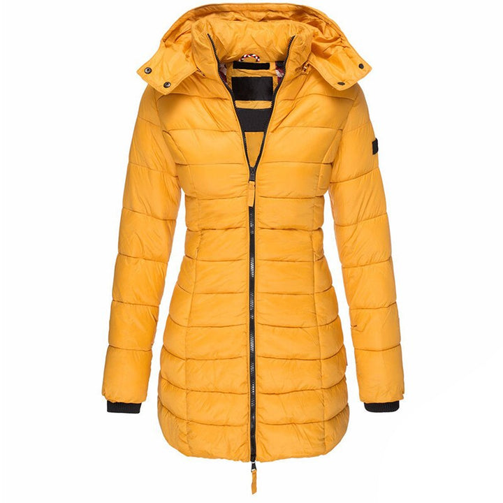 Elisa - The best and coziest down jacket with a hood and zipper Cairns Closet