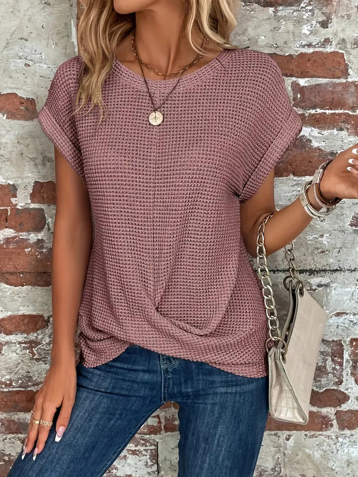 Alexa™ - Knitted Blouse With O-Neck