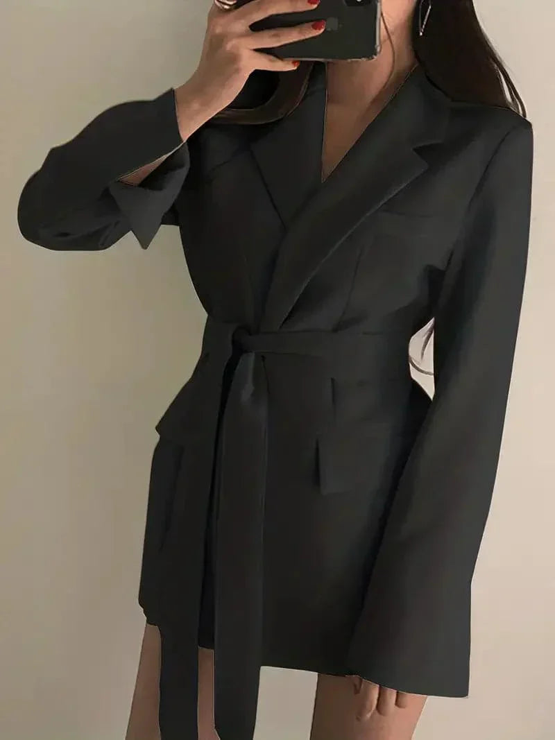 Chic Tailored Blazer Coat, Stylish