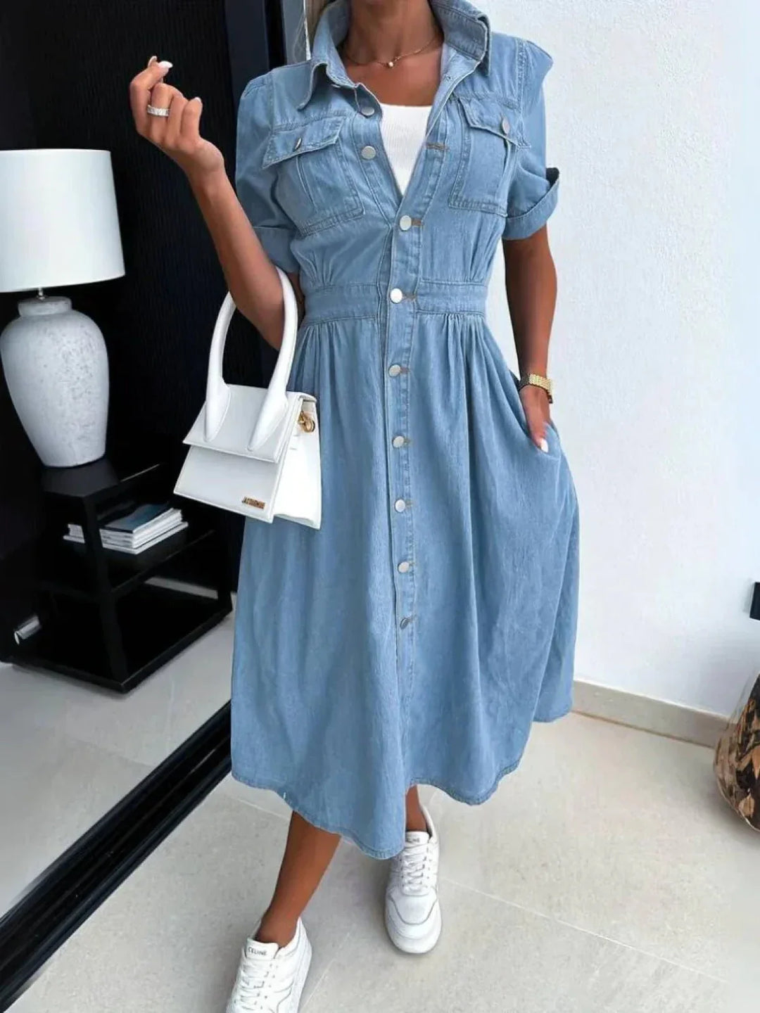 Hanna - Trendy denim dress Cairns Closet