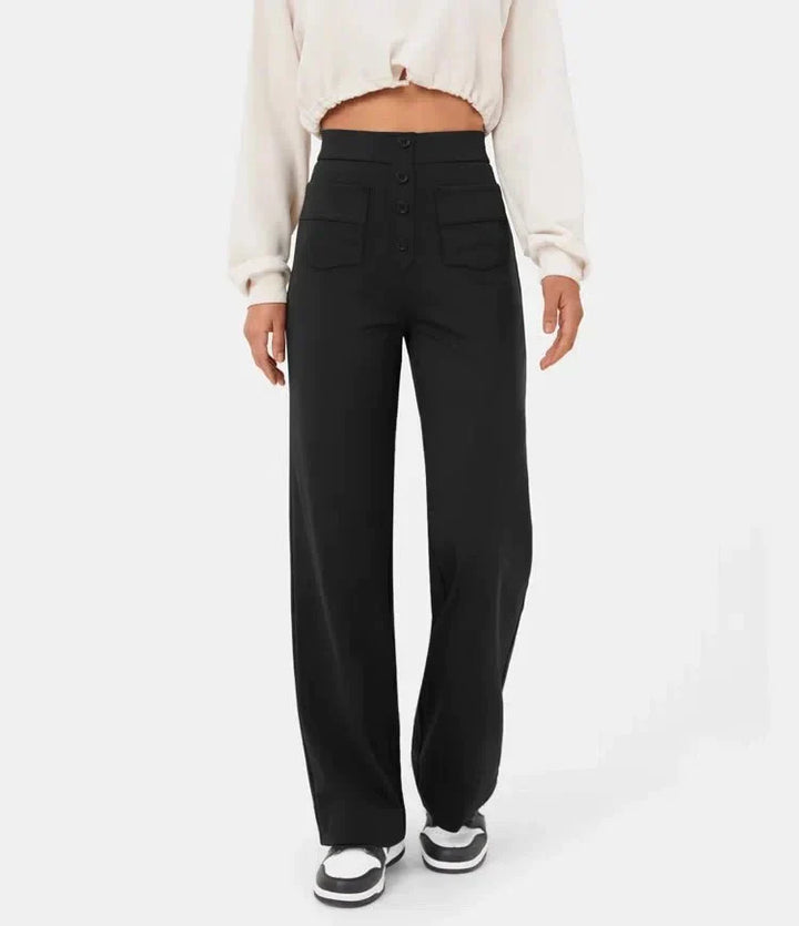 Ariel High-Waisted Elastic Leisure Pants Cairns Closet