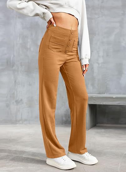 Ariel High-Waisted Elastic Leisure Pants