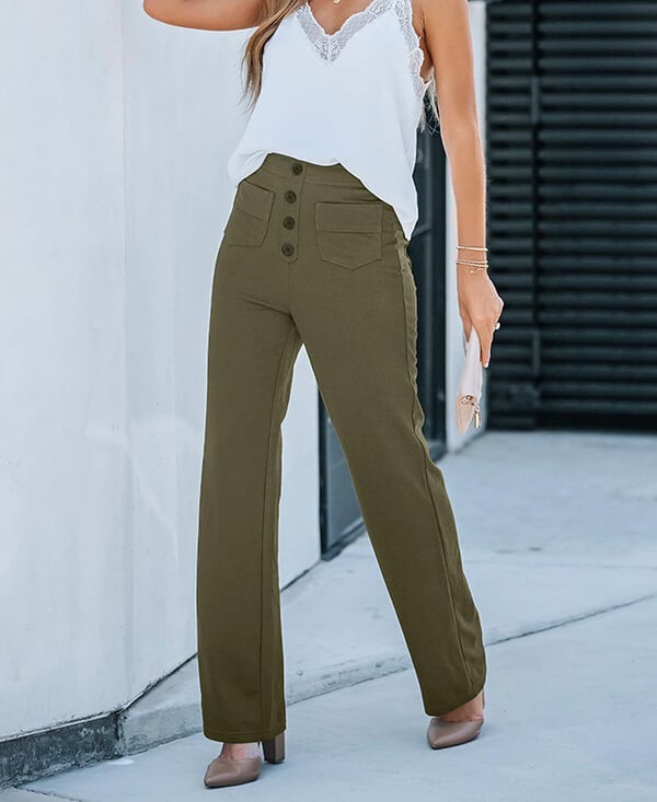 Ariel High-Waisted Elastic Leisure Pants Cairns Closet