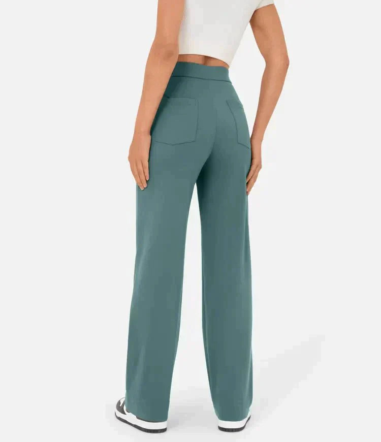 Ariel High-Waisted Elastic Leisure Pants