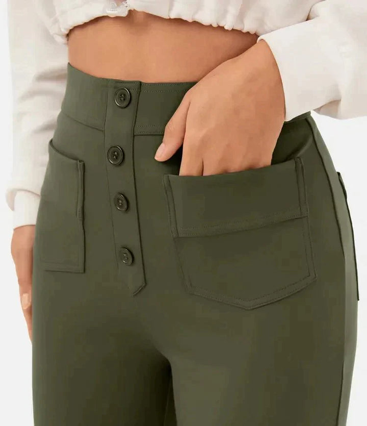 Ariel High-Waisted Elastic Leisure Pants Cairns Closet