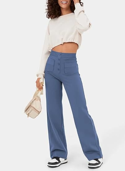 Ariel High-Waisted Elastic Leisure Pants