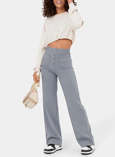 Ariel High-Waisted Elastic Leisure Pants