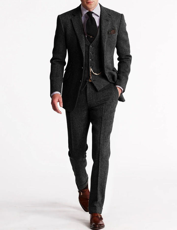 Classic Men's Wedding Suit, Three-Piece